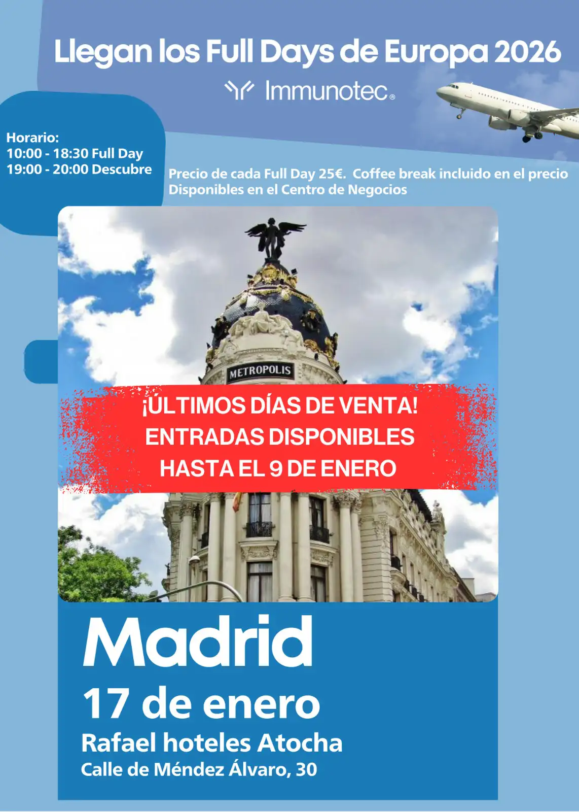 Llegan los Full Days de Europa 2026: una cita clave para la comunidad Immunotec